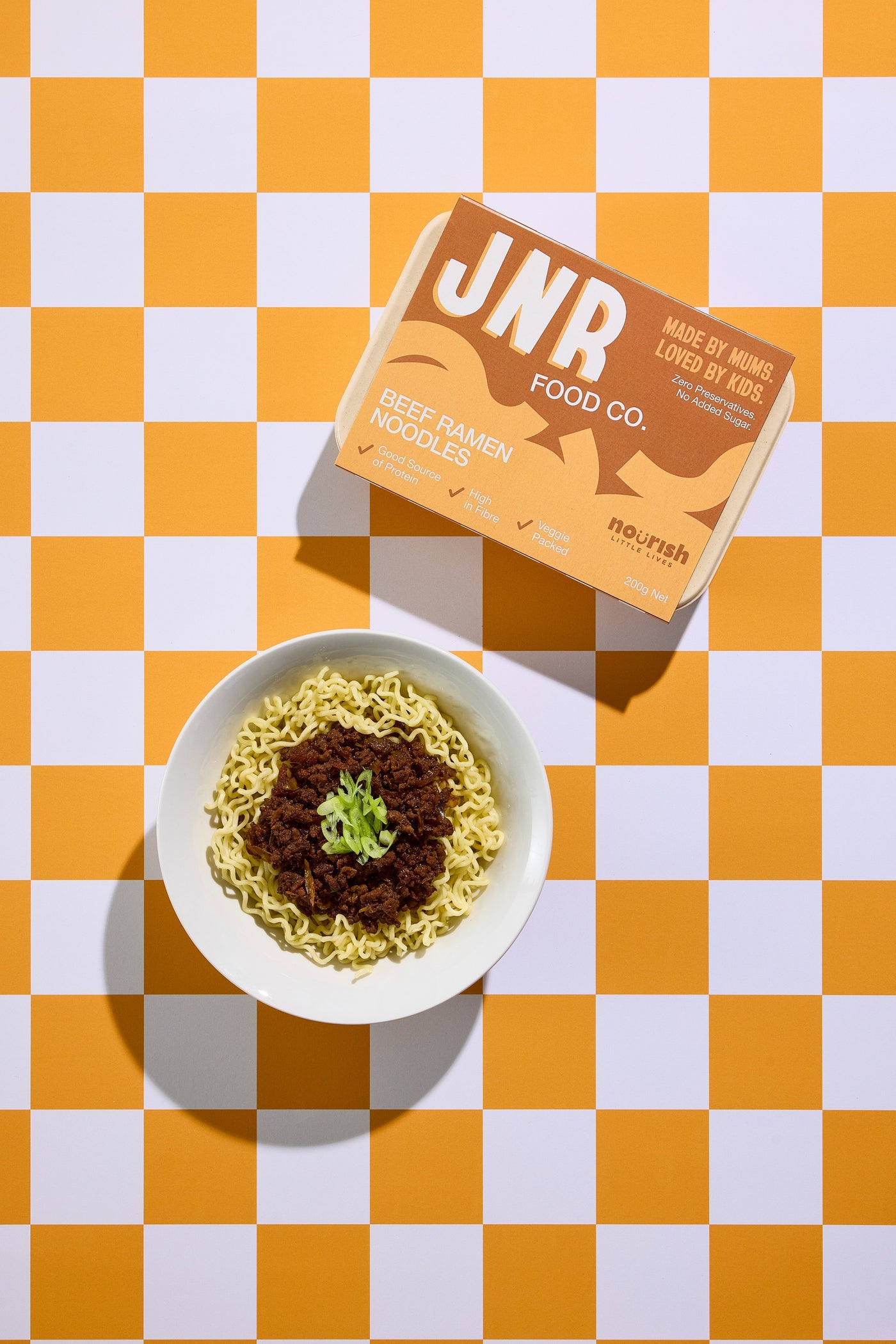 JNR Food Veggie Packed Beef Ramen Noodles