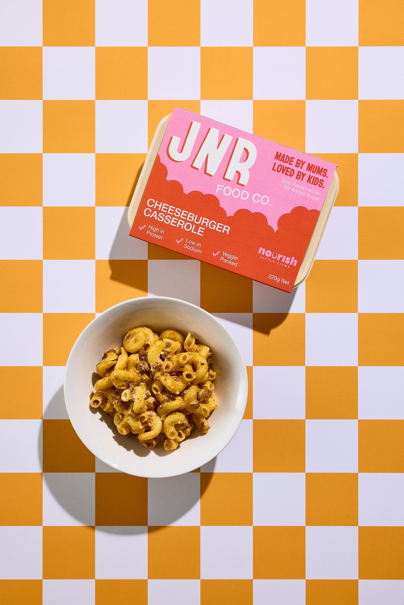 JNR Food Veggie Packed Cheeseburger Casserole